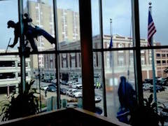 Louisville Water Company window washing